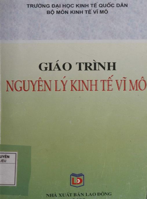 Tài Liệu Số Giáo Trình Nguyên Lý Kinh Tế Vĩ Mô