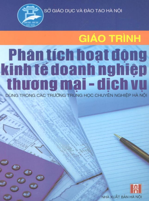 Tài Liệu Số Giáo Trình Phân Tích Hoạt Động Kinh Tế Doanh Nghiệp Thương Mại Dịch Vụ