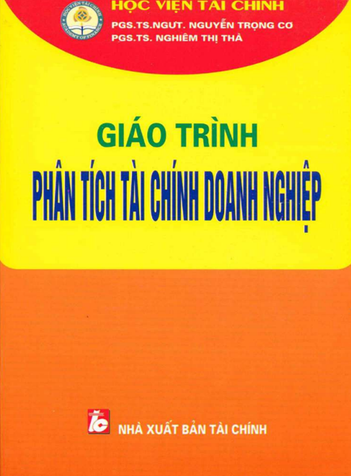 Tài Liệu Số Giao Trình Phân Tích Tài Chính Doanh Nghiệp