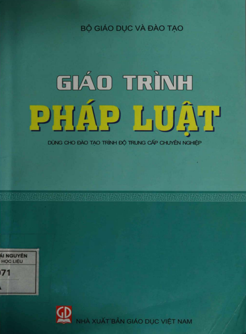 Tài Liệu Số Giáo Trình Pháp Luật