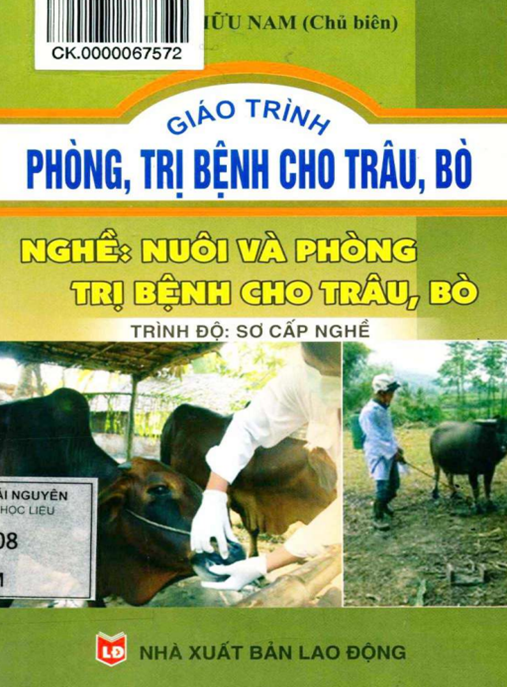 Tài Liệu Số Giáo Trình Phòng Trị Bệnh Cho Trâu Bò