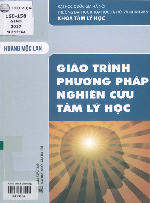 Tài Liệu Số Giáo Trình Phương Pháp Nghiên Cứu Tâm Lý Học