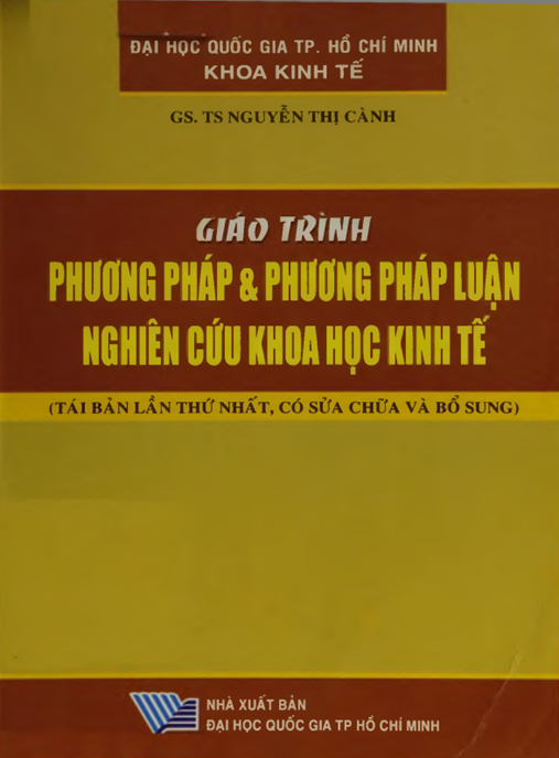 Tài Liệu Số Giáo Trình Phương Pháp Và Phương Pháp Luận Nghiện Cứu Khoa Học Kinh Tế