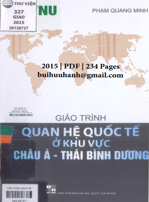Tài Liệu Số Giáo Trình Quan Hệ Quốc Tế Ở Khu Vực Châu Á Thái Bình Dương