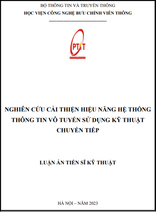 NGHIÊN CỨU CẢI THIỆN HIỆU NĂNG HỆ THỐNG THÔNG TIN VÔ TUYẾN SỬ DỤNG KỸ THUẬT CHUYỂN TIẾP
