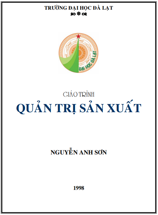 Tài Liệu Số Giáo Trình Quản Trị Sản Xuất