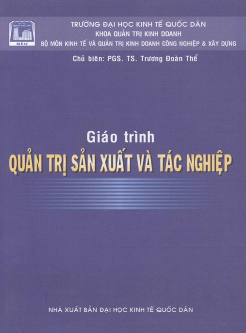 Tài Liệu Số Giáo Trình Quản Trị Sản Xuất Và Tác Nghiệp