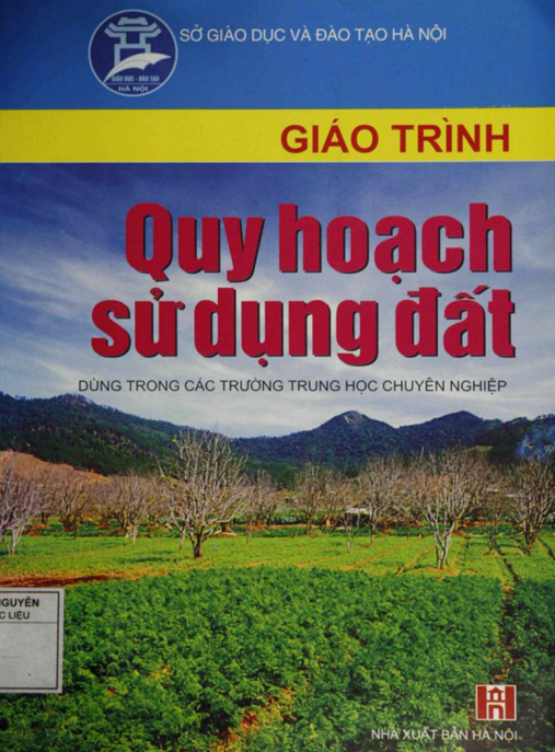 Tài Liệu Số Giáo Trình Quy Hoạch Sử Dụng Đất