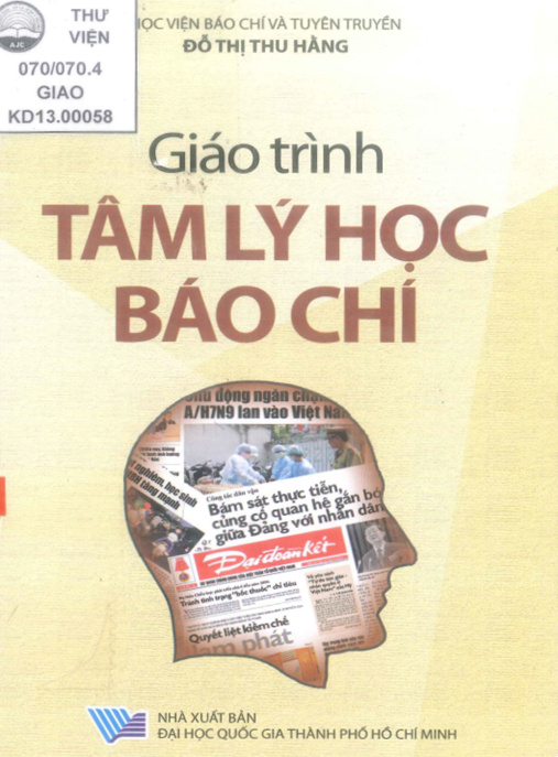 Tài Liệu Số Giáo Trình Tâm Lý Học Báo Chí