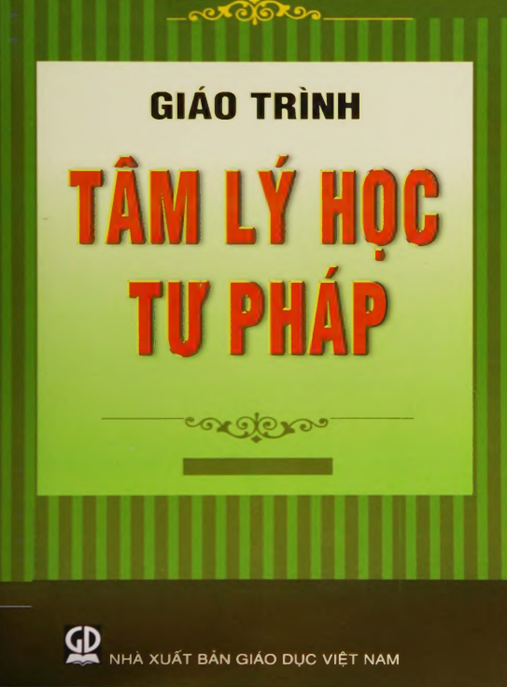 Tài Liệu Số Giáo Trình Tâm Lý Học Tư Pháp