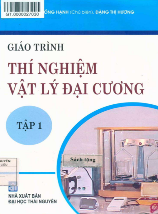 Tài Liệu Số Giáo Trình Thí Nghiệm Vật Lý Đại Cương Tập 1