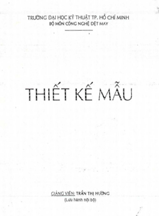 Tài Liệu Số Giáo Trình Thiết Kế Mẫu