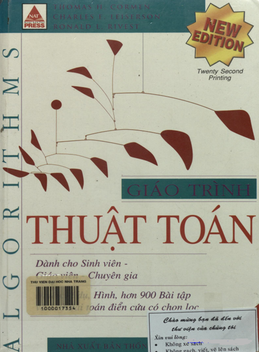 Tài Liệu Số Giáo Trình Thuật Toán Lý Thuyết Và Bài Tập