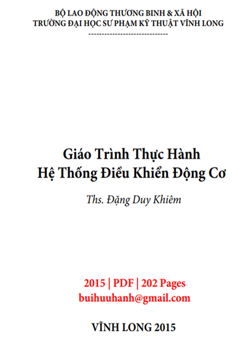 Tài Liệu Số Giáo Trình Thực Hành Hệ Thống Điều Khiển Động Cơ