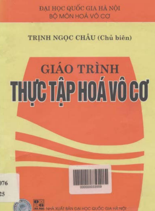 Tài Liệu Số Giáo Trình Thực Tập Hóa Vô Cơ