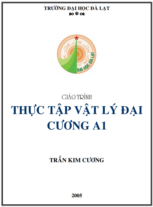 Tài Liệu Số Giáo Trình Thực Tập Vật Lý Đại Cương A1