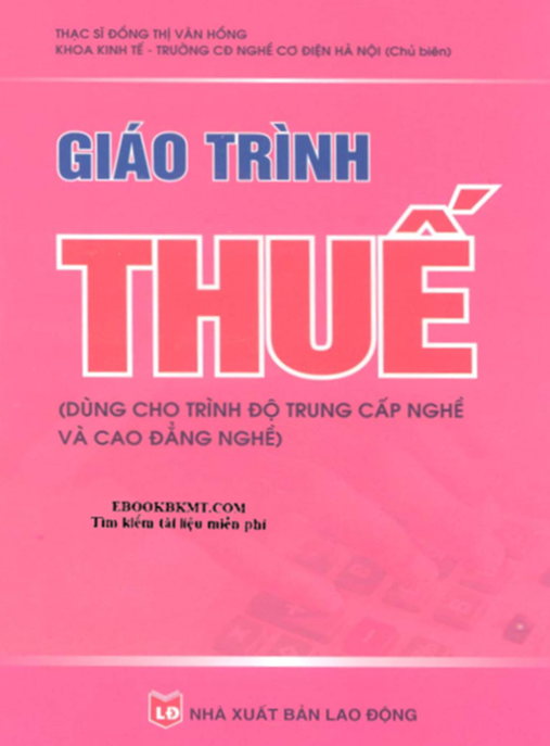 Tài Liệu Số Giáo Trình Thuế