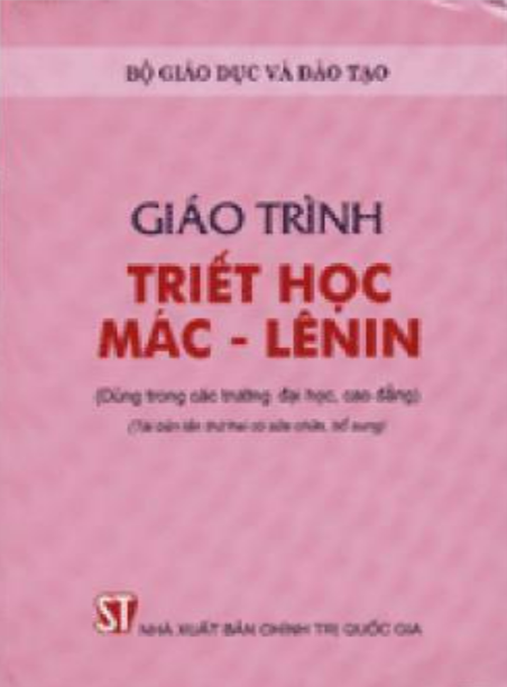 Tài Liệu Số Giáo Trình Triết Học Mác-Lênin