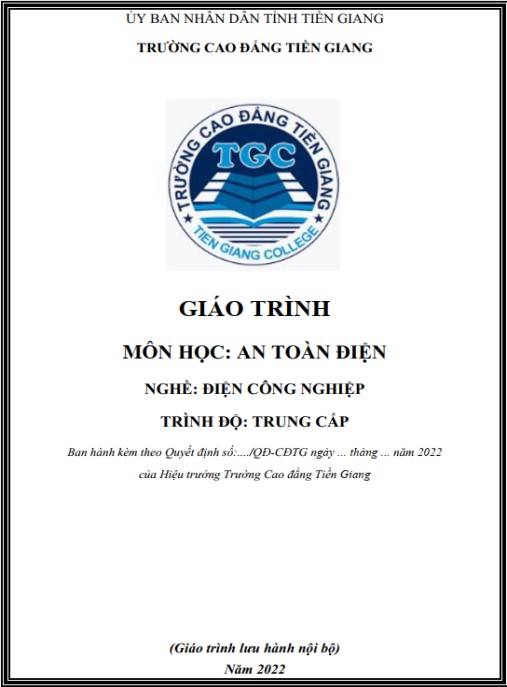 Tài Liệu Số Giáo trình môn học An toàn điện
