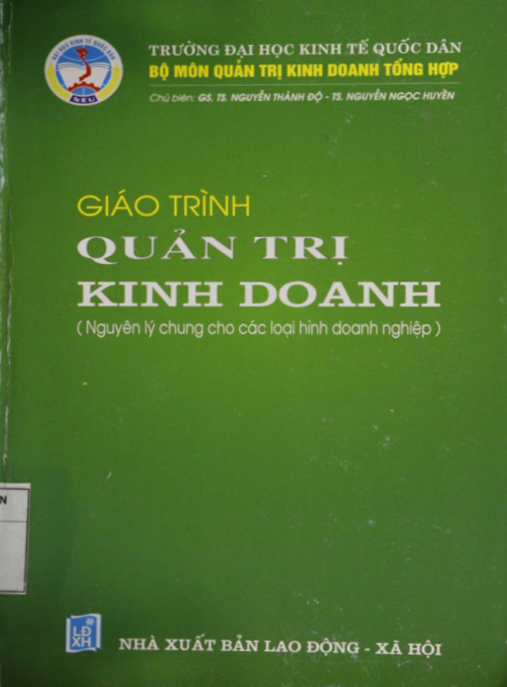 Tài Liệu Số Giáo Trình Quản Trị Kinh Doanh