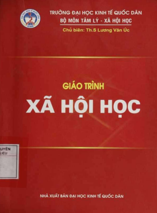 Tài Liệu Số Giáo Trình Xã Hội Học