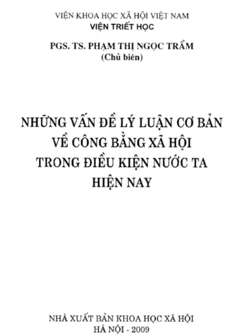 Tài Liệu Số Những vấn đề lý luận cơ bản về công bằng xã hội trong điều kiện nước ta hiện nay – Phần 2