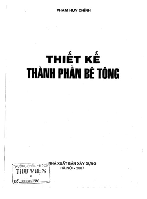 Tài Liệu Số Thiết kế thành phần bêtông: Phần 1