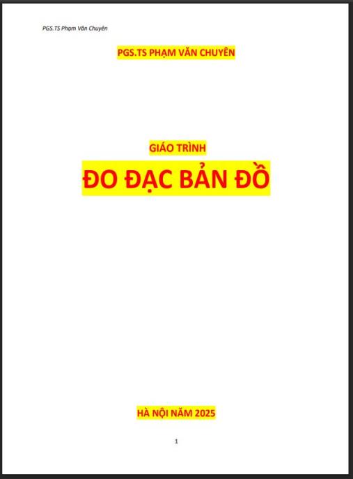 Tài liệu số Giáo trình Đo đạc bản đồ