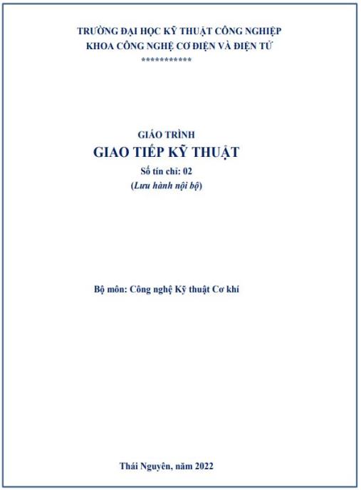 Tài liệu số Giáo trình Giao tiếp kỹ thuật