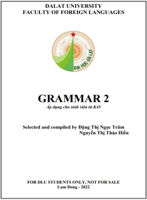 Tài liệu số Giáo trình Grammar 2
