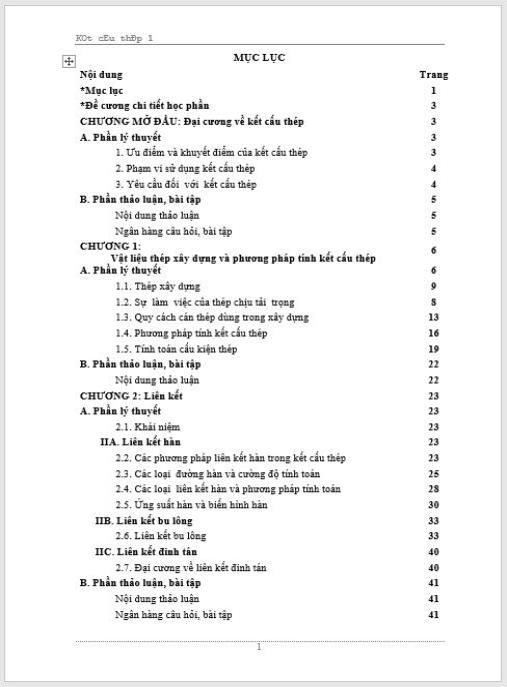 Tài liệu số Giáo trình Kết cấu thép 1