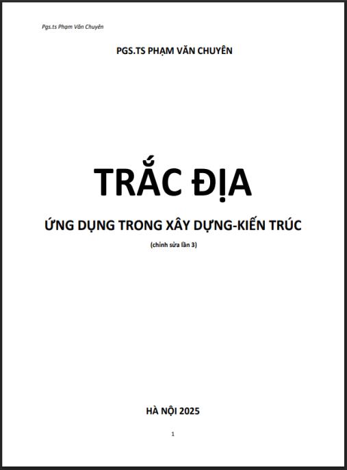 Tài liệu số Giáo trình Trắc địa ứng dụng trong xây dựng – kiến trúc