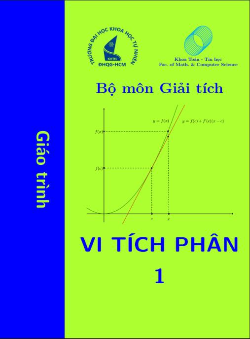 Tài liệu số Giáo trình Vi tích phân 1