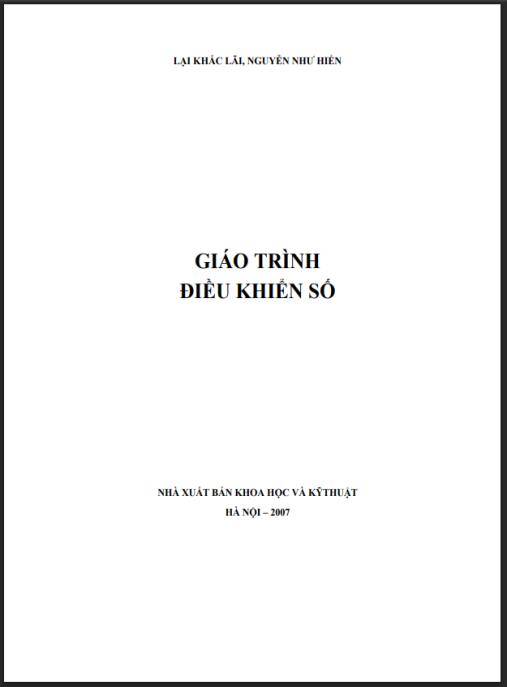 Tài liệu số Giáo trình điều khiển số