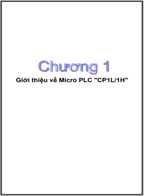 Tài liệu số Giáo trình hướng dẫn tự học PLC Omron