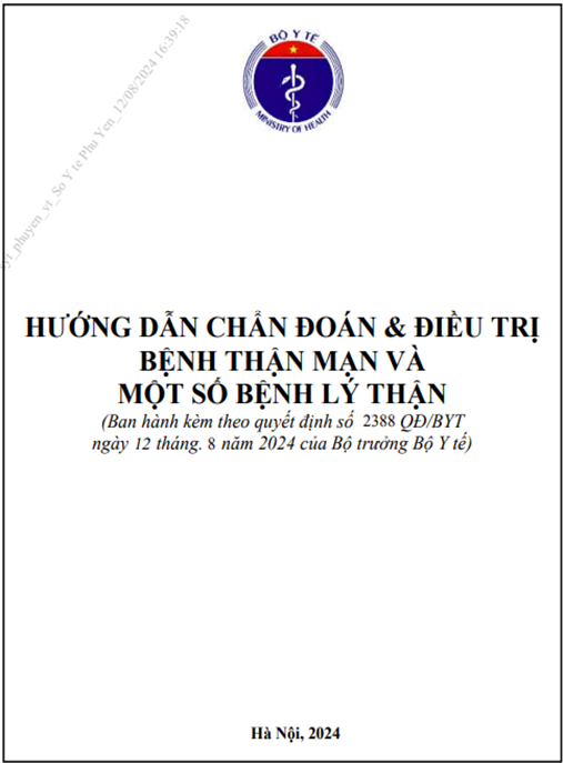 Tài liệu số hướng dẫn chẩn đoán và điều trị bệnh thận mạn và một số bệnh lý thận
