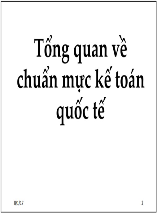 Tài Liệu Số Bài giảng Chuẩn mực kế toán quốc tế