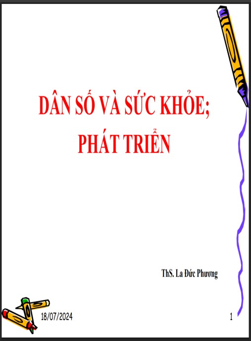 Tài Liệu Số Bài giảng Dân số và sức khỏe