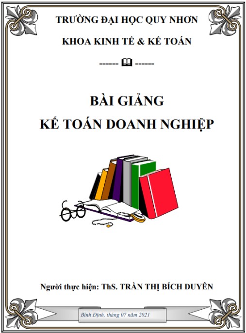 Tài Liệu Số Bài giảng Kế toán doanh nghiệp