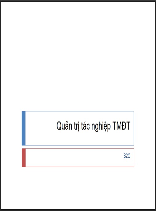 Tài Liệu Số Bài giảng Quản trị tác nghiệp thương mại điện tử