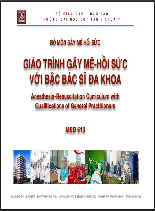Tài Liệu Số Giáo trình Gây mê hồi sức với bậc bác sĩ đa khoa – Phần 2