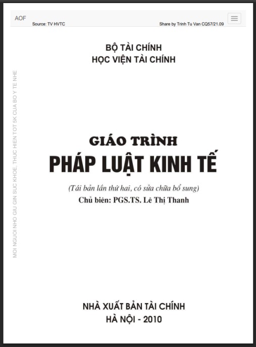 Tài Liệu Số Giáo trình Pháp luật kinh tế – Phần 2