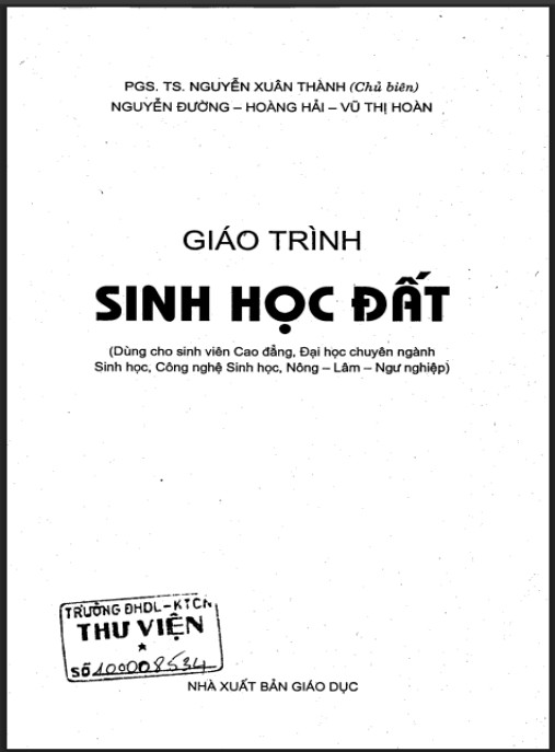 Tài Liệu Số Giáo trình Sinh học đất – Phần 2