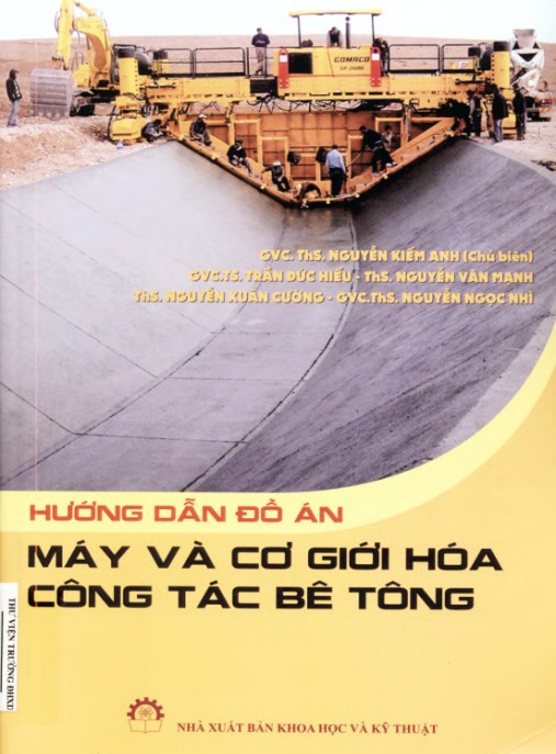Tài Liệu Số Hướng dẫn đồ án Máy và cơ giới hóa công tác bê tông – Phần 1