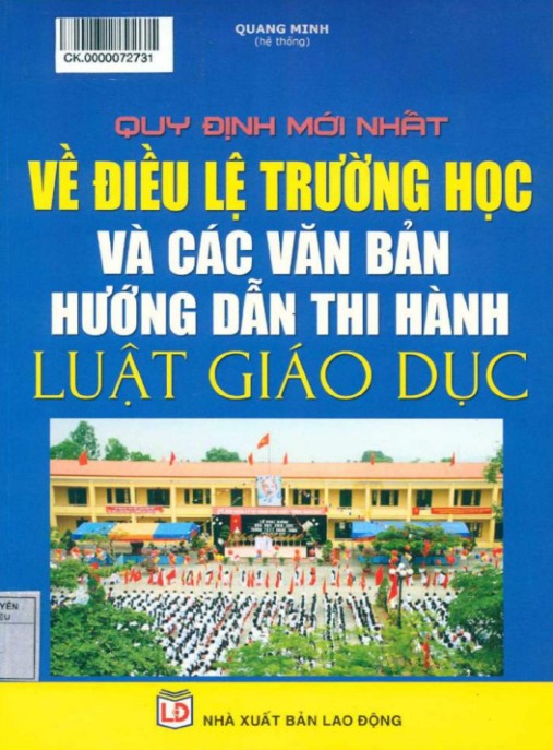 Tài Liệu Số Quy định mới nhất về điều lệ trường học và các văn bản hướng dẫn thi hành Luật giáo dục – Phần 2
