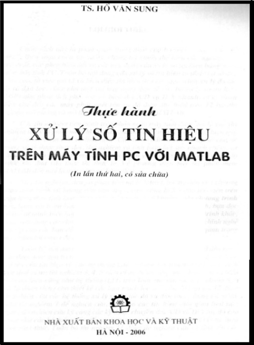 Tài Liệu Số Thực hành xử lý số tín hiệu trên máy tính PC với MATLAB – Phần 2