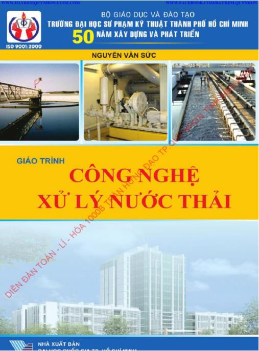 Tài liệu số Giáo trình Công nghệ xử lý nước thải – Phần 1