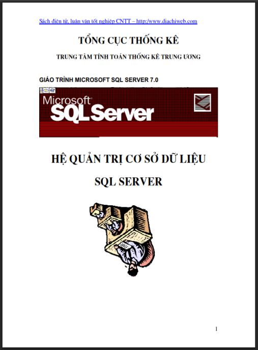 Tài liệu số Giáo trình Microsoft Hệ quản trị cơ sở dữ liệu SQL server