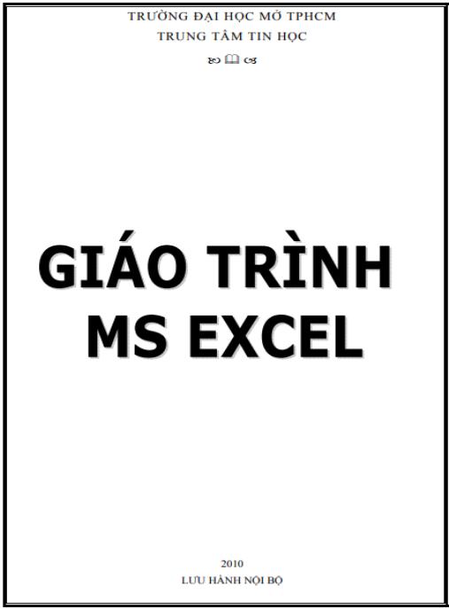Tài liệu số Giáo trình Ms Excel