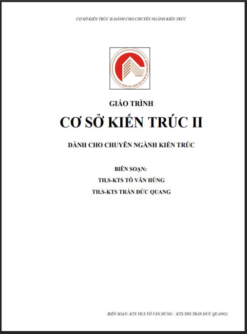 Tài liệu số Giáo trình cơ sở kiến trúc II